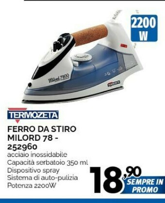 Orizzonte Termozeta Ferro da stiro offerta