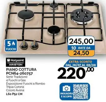 Orizzonte Ariston Piano cottura offerta