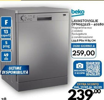 Orizzonte Beko Lavastoviglie offerta