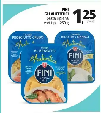 Pam Fini - Gli Autentici Tortellini Al Prosciutto Crudo 250 G(ml) offerta