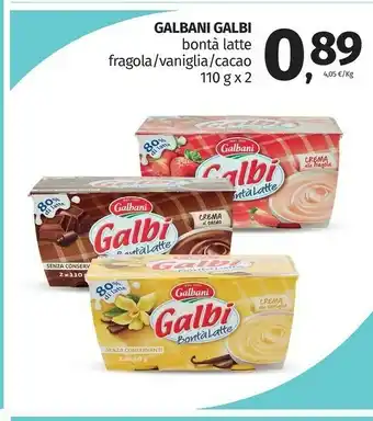 Pam Galbani Galbi Bontà Latte Crema Di Vaniglia 220 G(ml) offerta
