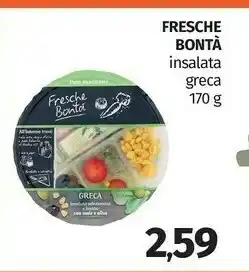 Pam Fresche Bonta Insalata Greca offerta