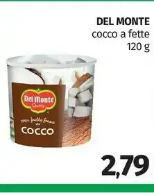 Pam Del Monte Cocco A Fette offerta