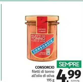 Pam Consorcio Filetti Di Tonno In Olio Di Oliva offerta