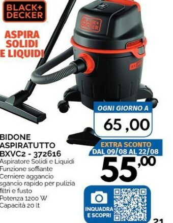 Orizzonte Bidone aspiratutto offerta