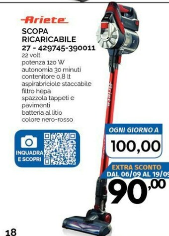 Orizzonte Ariete Scopa elettrica offerta