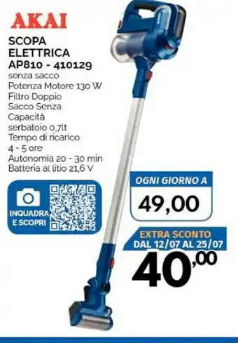 Orizzonte Akai Scopa elettrica offerta