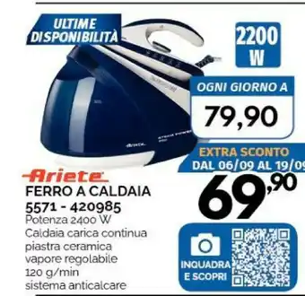 Orizzonte Ariete Ferro da stiro con caldaia offerta