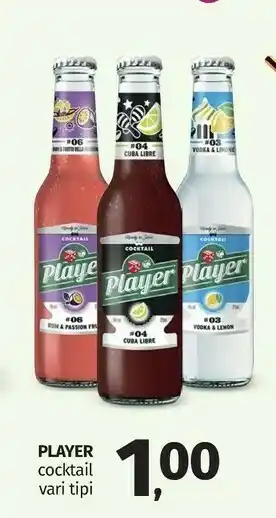 Pam Player - Cocktail Rum & Passion Fruit 275 G(ml) offerta