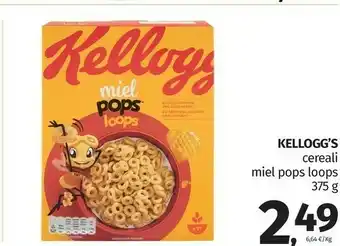 Pam Kelloggs Kellogg's - Miel Pops Loops 375 G(ml) offerta