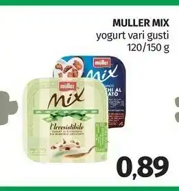 Pam Muller Mix Yogurt Bianco Più Fragole 150 G(ml) offerta