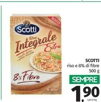 Pam Scotti Riso E 8% Di Fibre offerta