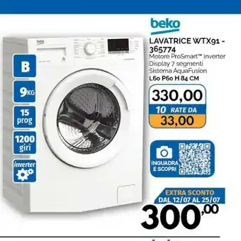 Orizzonte Beko Lavatrice offerta