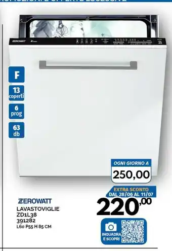 Orizzonte Zerowatt Lavastoviglie offerta