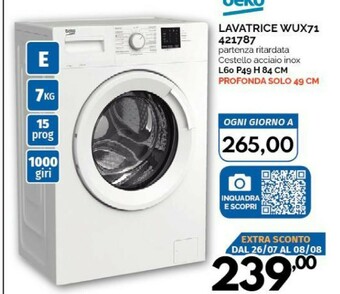 Orizzonte Lavatrice offerta