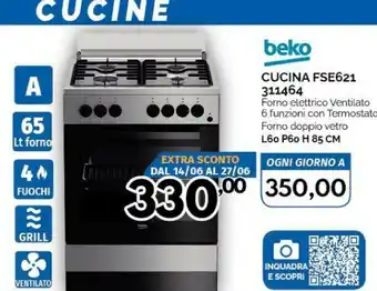 Orizzonte Beko Cucine a gas offerta