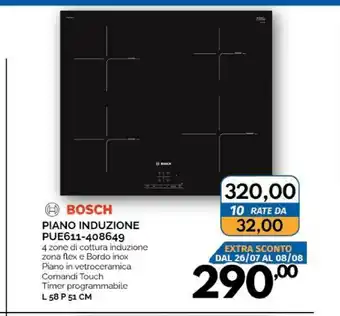 Orizzonte Bosch Piano cottura induzione offerta