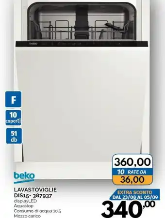 Orizzonte Beko Lavastoviglie offerta