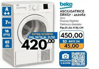 Orizzonte Beko Asciugatrice offerta