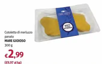 Mare Gioioso Cotoletta di merluzzo panato 300 g