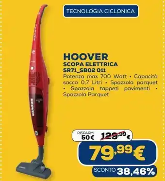 Euronics Hoover scopa elettrica sr71_sb02 011 offerta