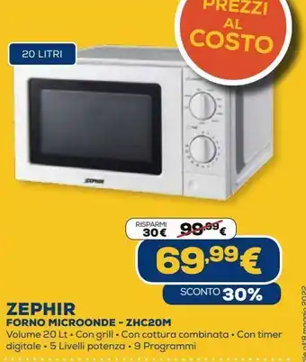 Euronics Zephir forno microonde - zhc20m offerta