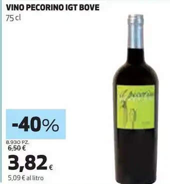 Vino pecorino igt bove