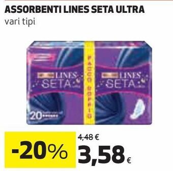 Coop Assorbenti lines seta ultra offerta