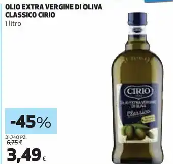 Coop Olio extra vergine di oliva classico cirio offerta