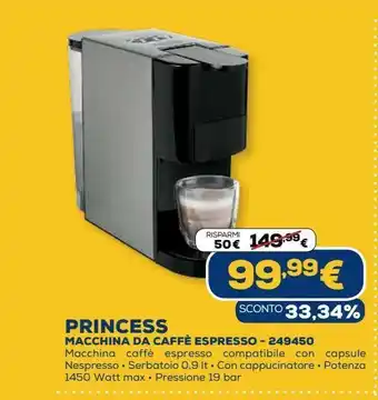 Euronics Princess macchina da caffe espresso - 249450 offerta