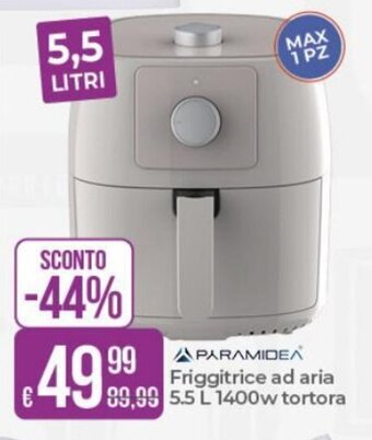 Portobello Paramidea Friggitrice ad aria 5.5 L 1400w tortora offerta