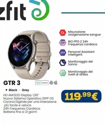Euronics Gtr 3 black grey offerta