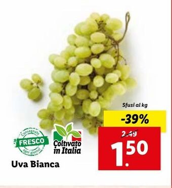 Lidl Uva bianca offerta