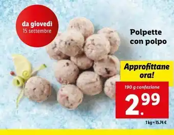 Lidl Polpette con polpo offerta
