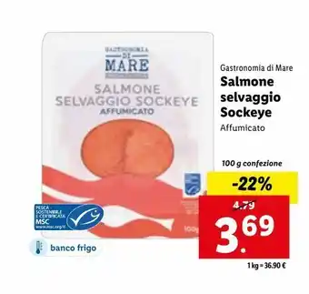 Lidl Salmone selvaggio sockeye offerta