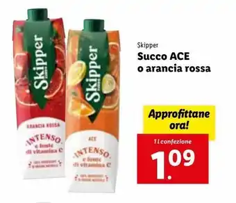 Lidl Succo ace o arancia rossa offerta