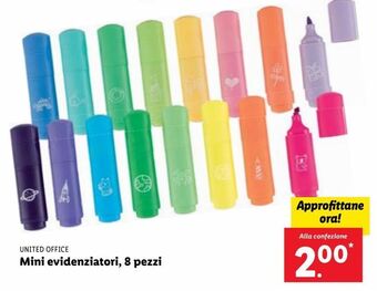 Mini evidenziatori 8 pezzi