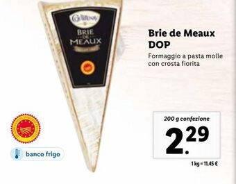 Lidl Brie de meaux dop offerta