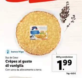 Lidl Crepes al gusto di vaniglia offerta