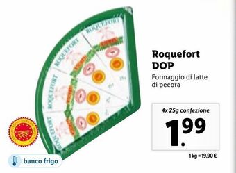 Lidl Roquefort dop offerta