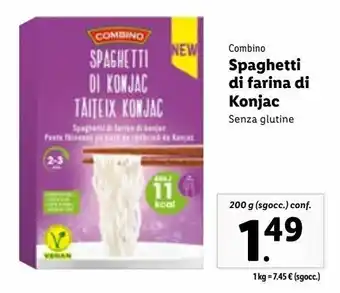 Lidl Spaghetti di farina di konkac offerta