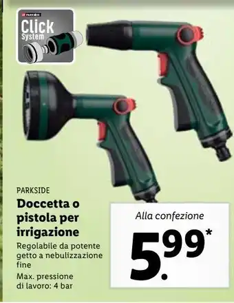 Lidl Doccetta o pistola per irrigazione offerta