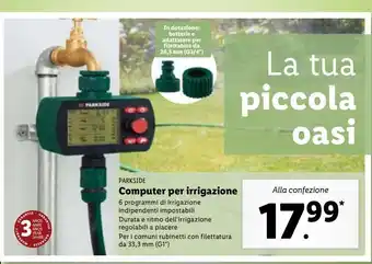 Lidl Computer per irrigazione offerta