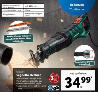 Lidl Seghetto elettrico offerta