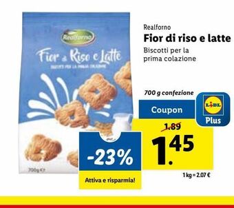 Lidl Fior di riso e latte offerta