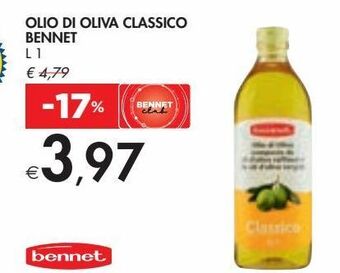 Bennet Olio di oliva classico bennet offerta