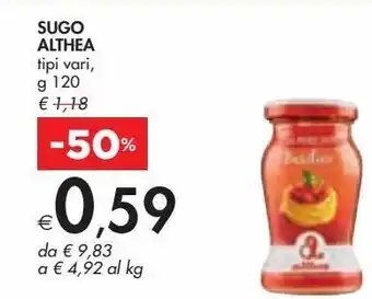 Bennet Sugo althea offerta