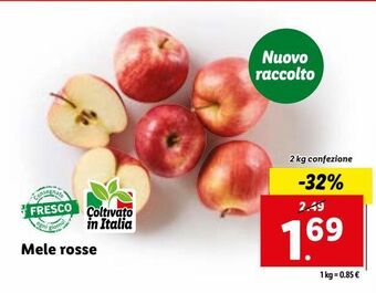 Lidl Mele rosse offerta