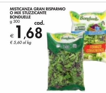 Bennet Misticanza gran risparmio o mix stuzzicante bonduelle offerta