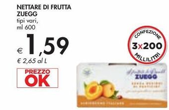 Bennet Nettare di frutta zuegg offerta